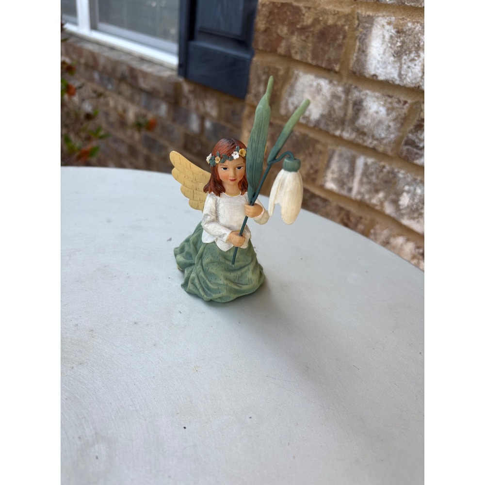 Demdaco Wildflower Angels Snowdrops for Hope Kathy Killip 2001 Angel Figurine